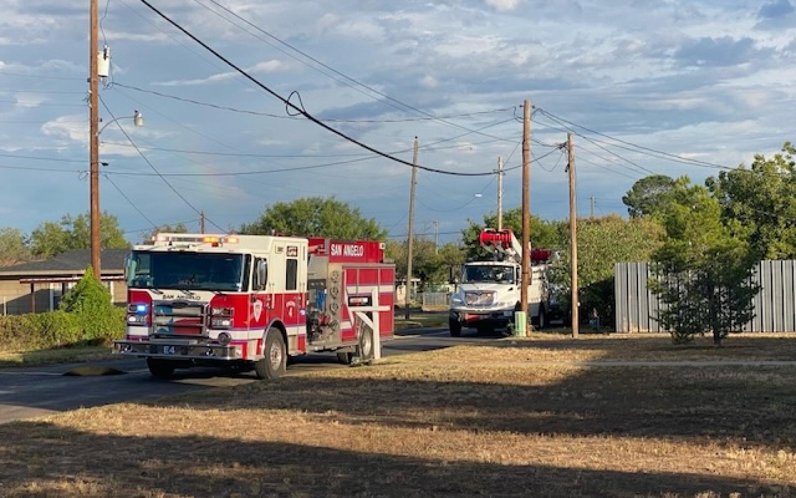 Black Smoke Rises from Fire in North San Angelo on Aug. 28. 2024
