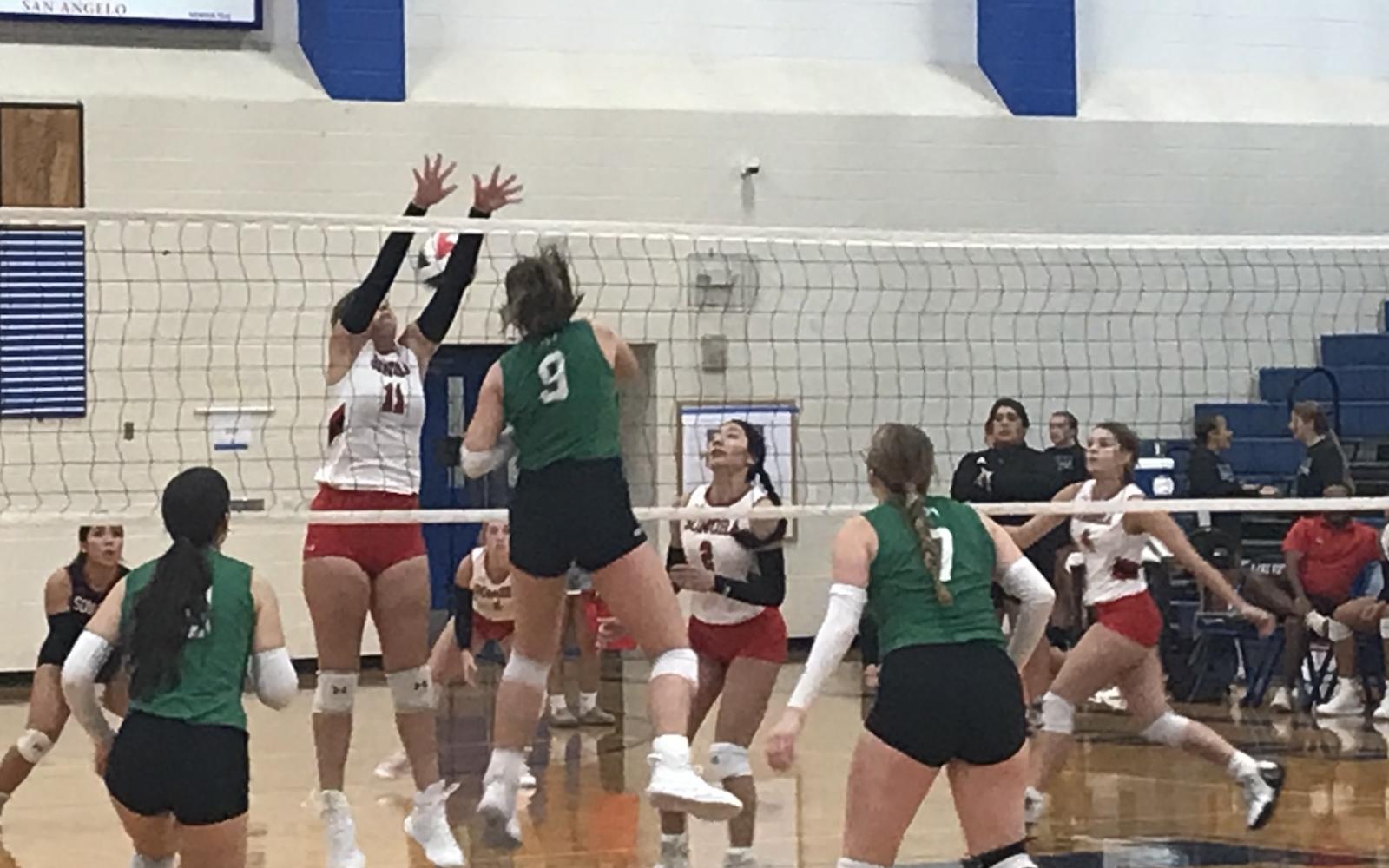 In a match that was competitive from start to finish, Wall survived for a 25-21, 24-26, 25-21 win over Sonora on Friday at the Nita Vannoy Memorial Volleyball Tournament.
