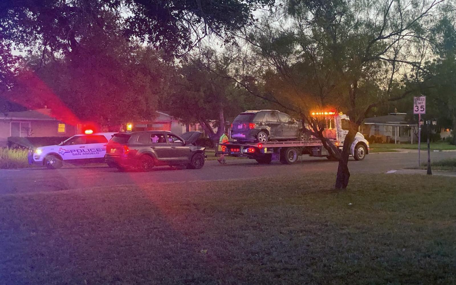 Crash at Campus and W Beauregard on Sept 26, 2024.