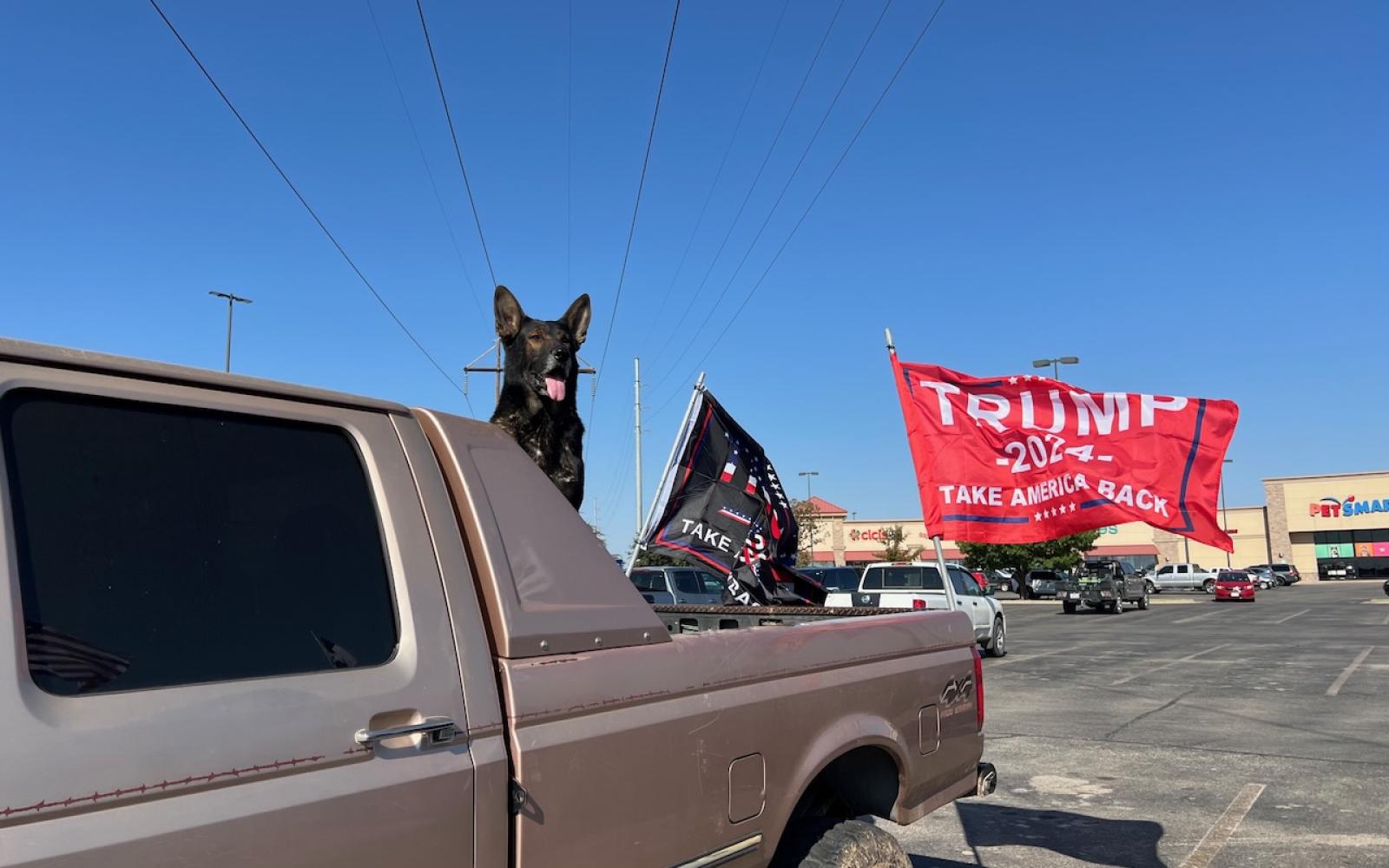 Trump caravan in San Angelo on Oct 12, 2024
