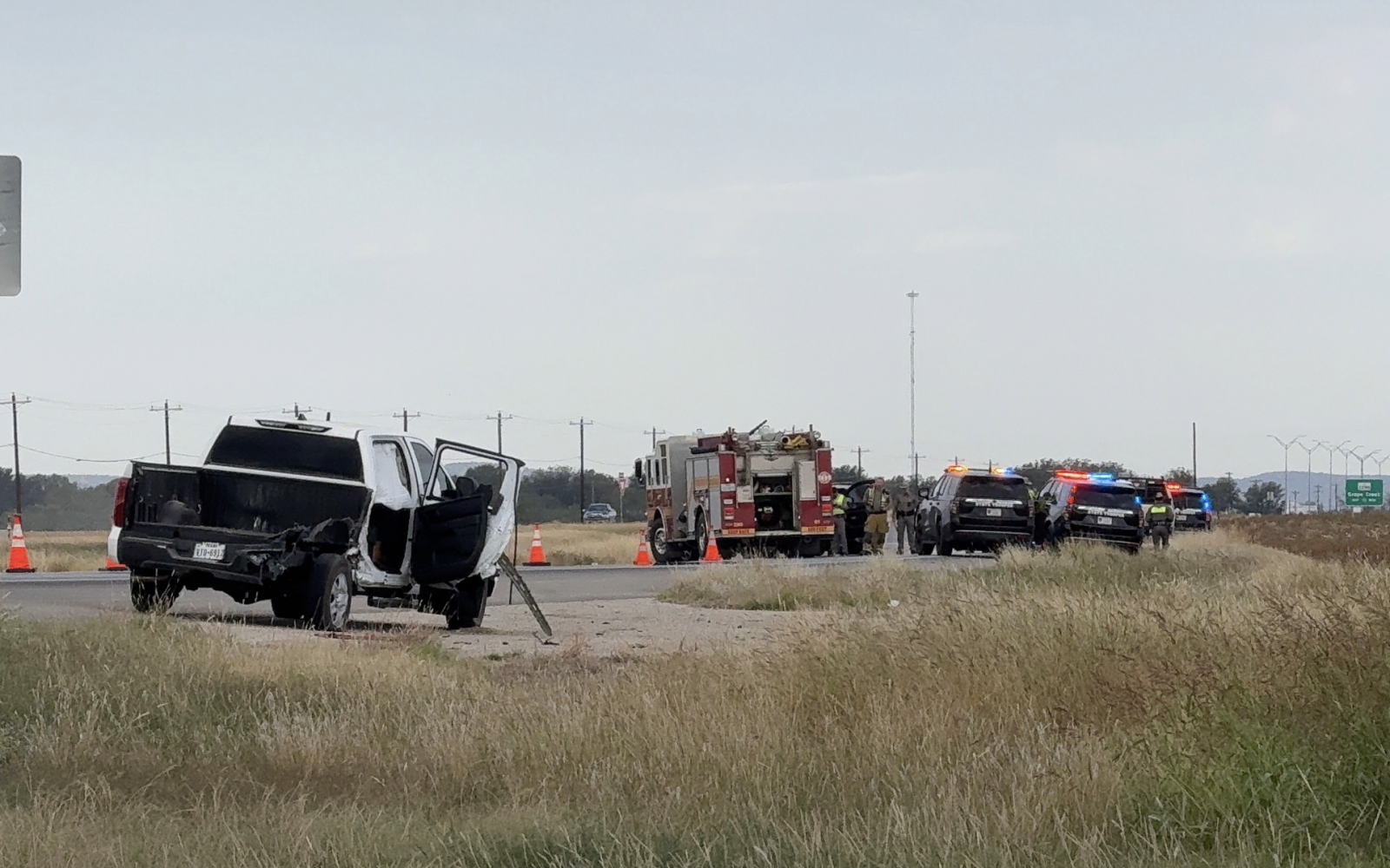 Three Vehicle Crash on US 87 North at March Road