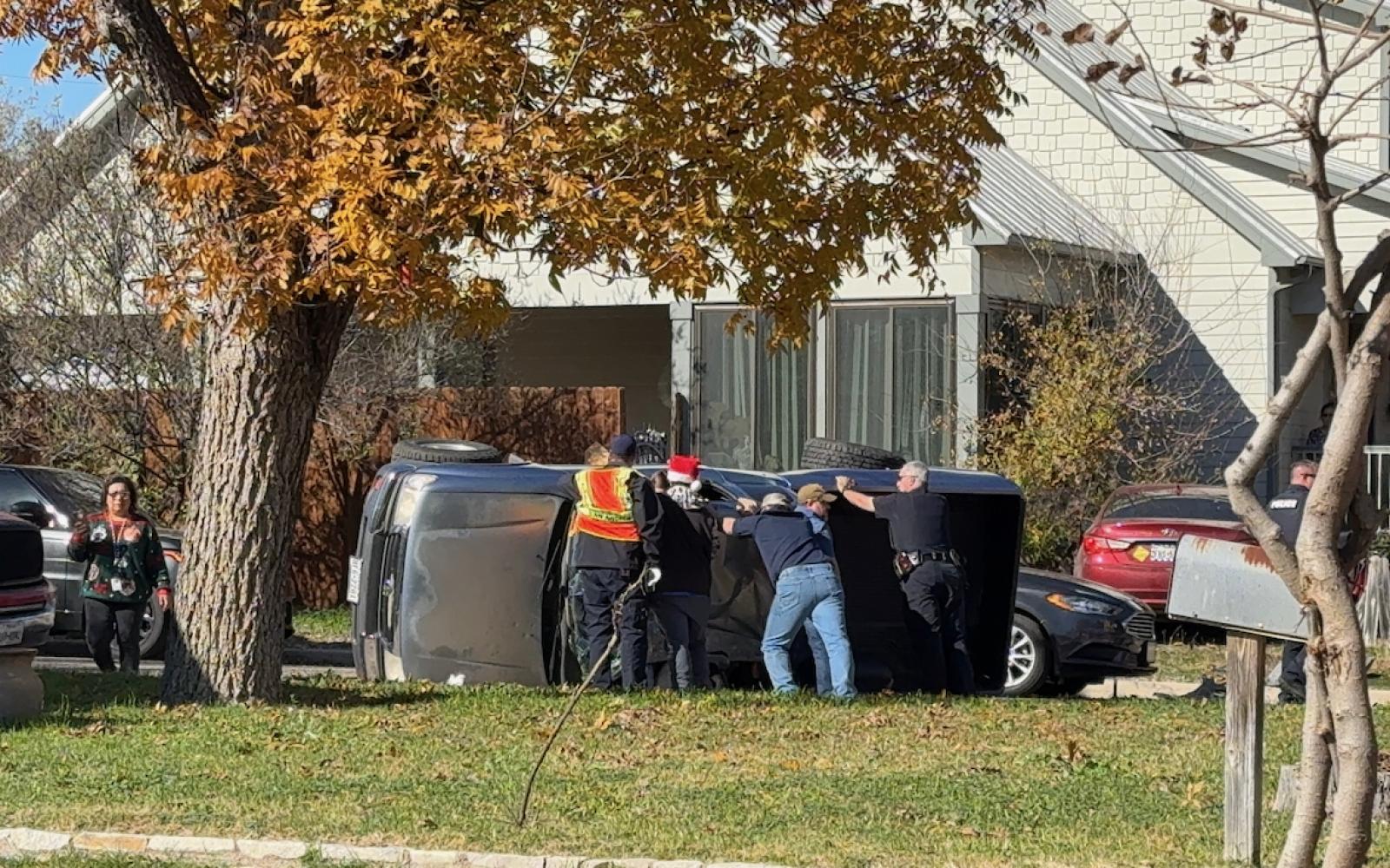 Rollover crash on Dec 19, 2024.