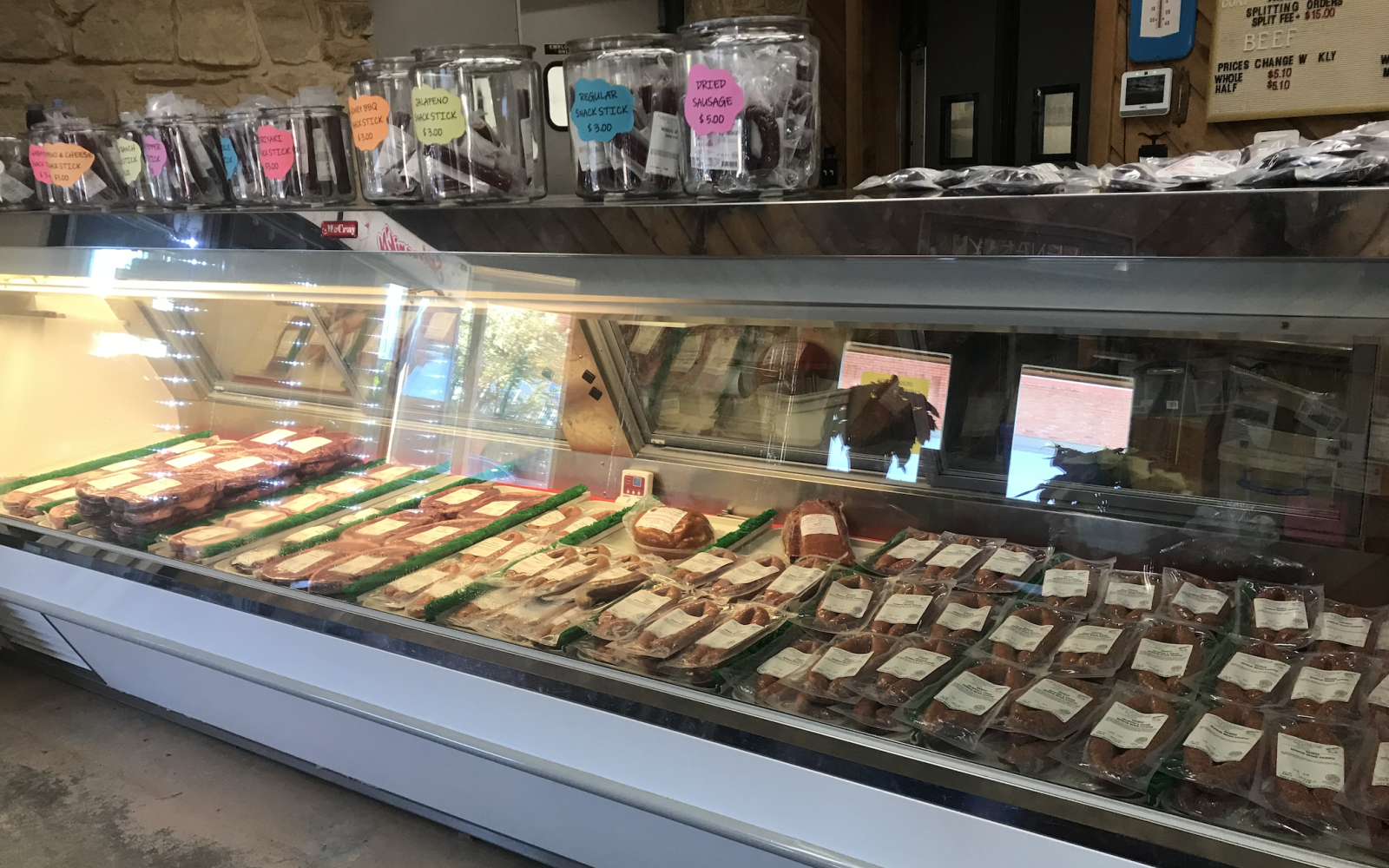 Sklenarik's Smoked Meats in Miles offers numerous products, such as beef jerky, turkey, ham and summer sausage.