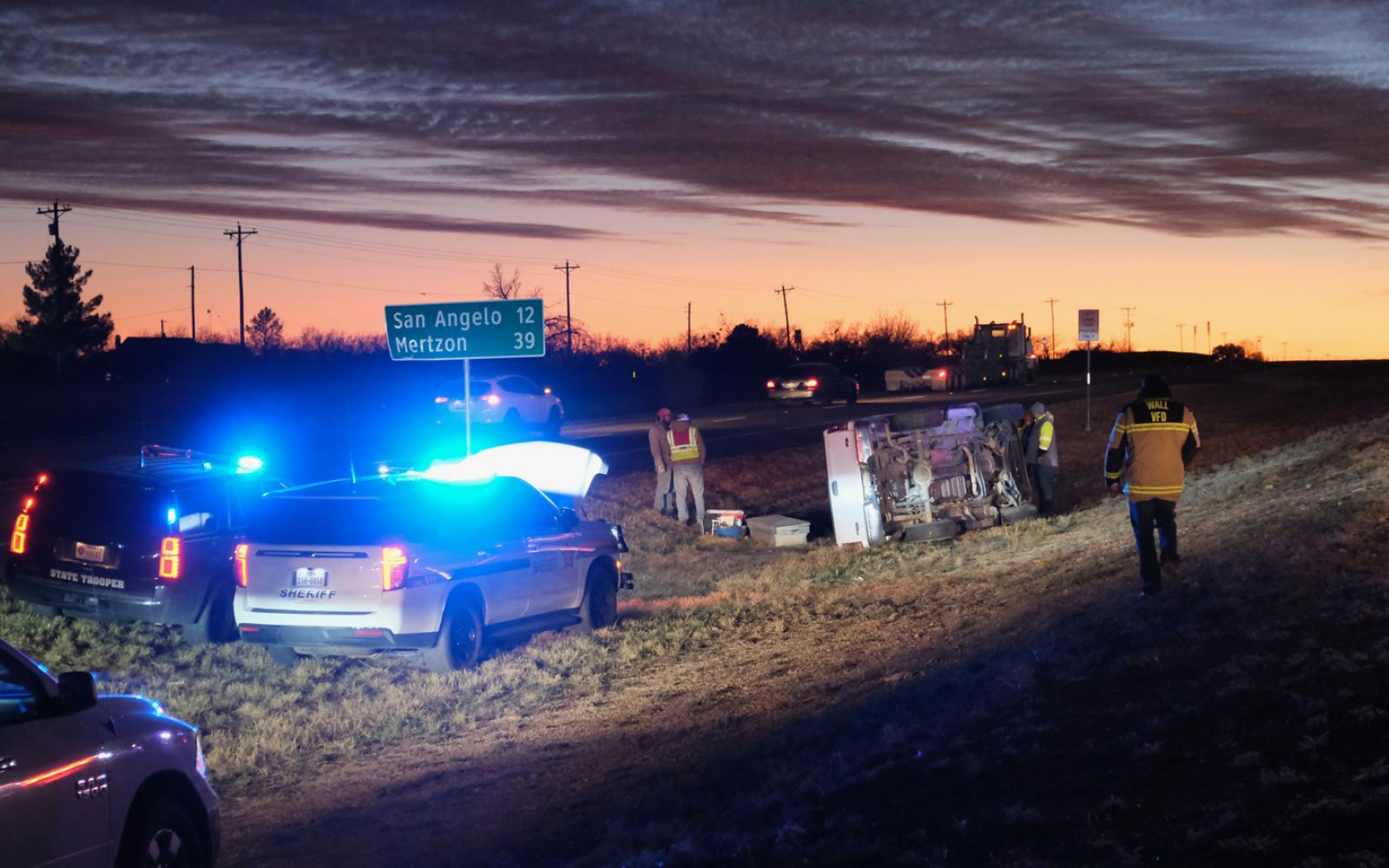 Rollover Snarls Traffic on US 67 Near San Angelo