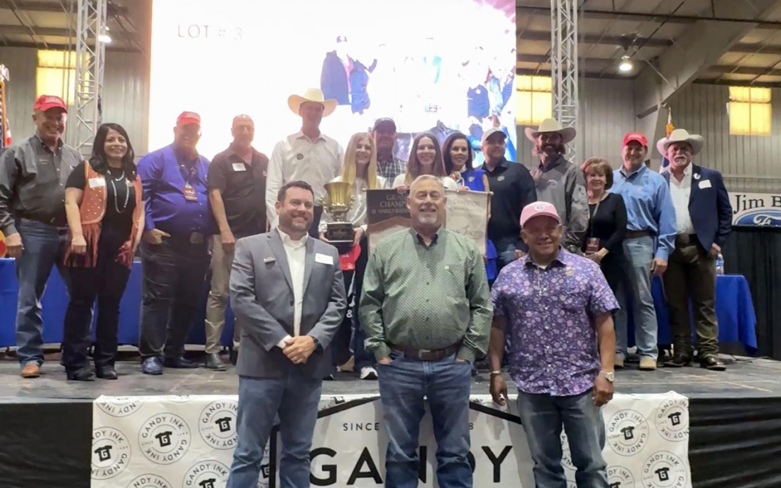 Grand Champion Barrow, shown by Brinley Wilson of Midland County 4H for $16,000.