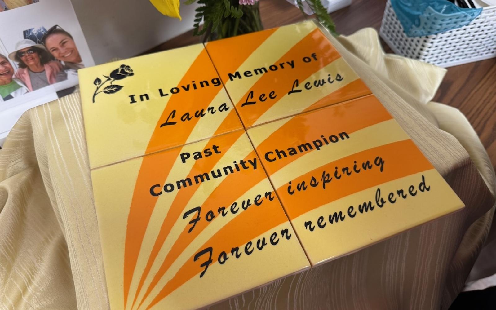 A special four-tile tribute to the late Laura Lee Lewis