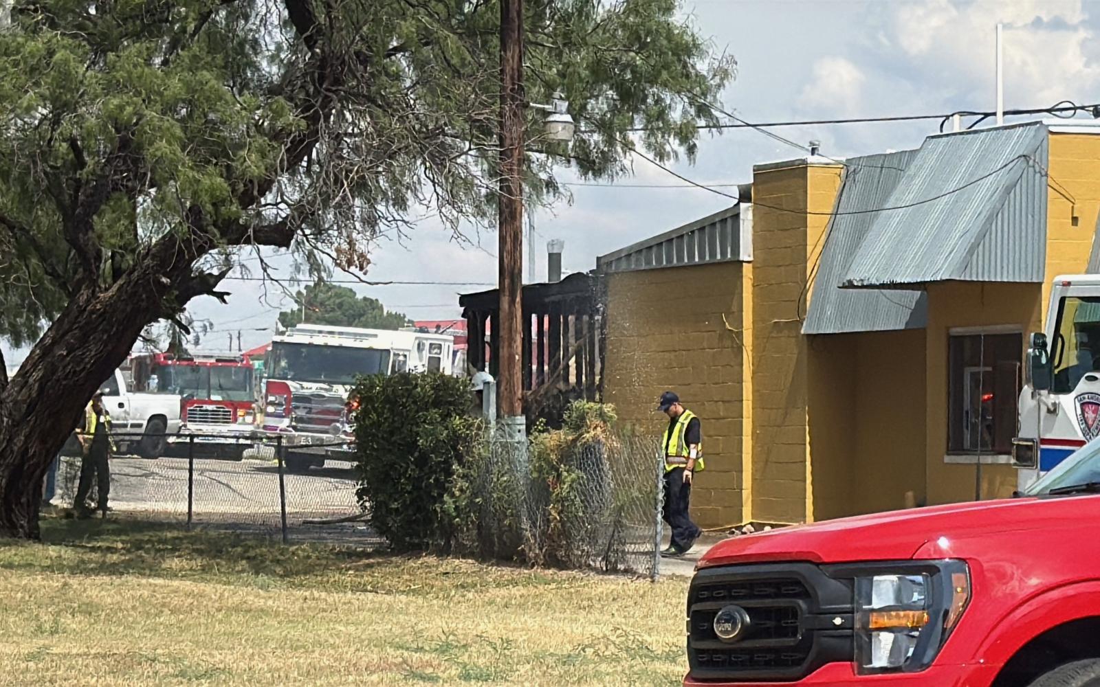RJ BBQ’s building caught fire Wednesday afternoon in San Angelo.