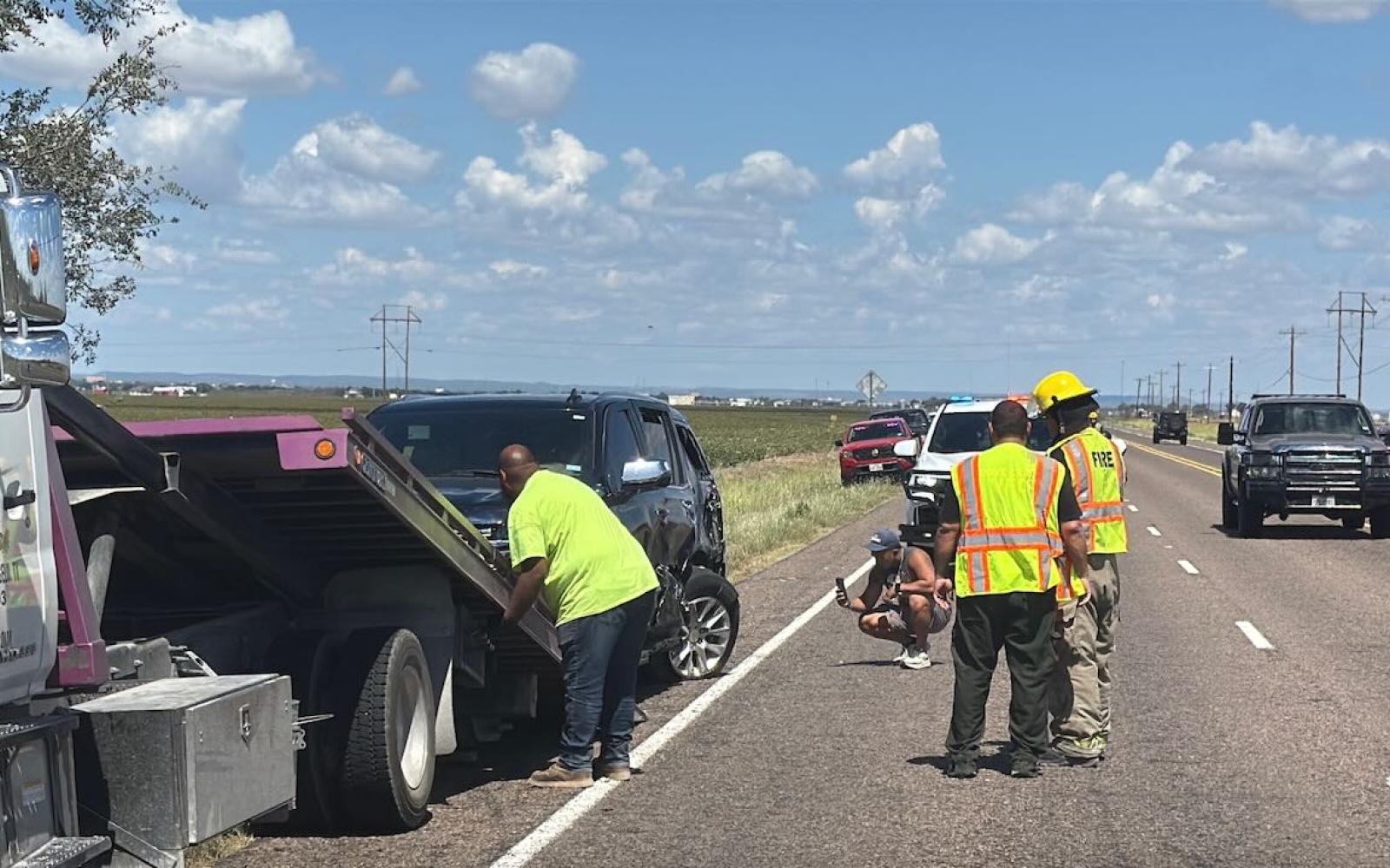 Chevy SUV vs Ford SUV Violence Closes US 277 South of San Angelo on Sept 21, 2025.