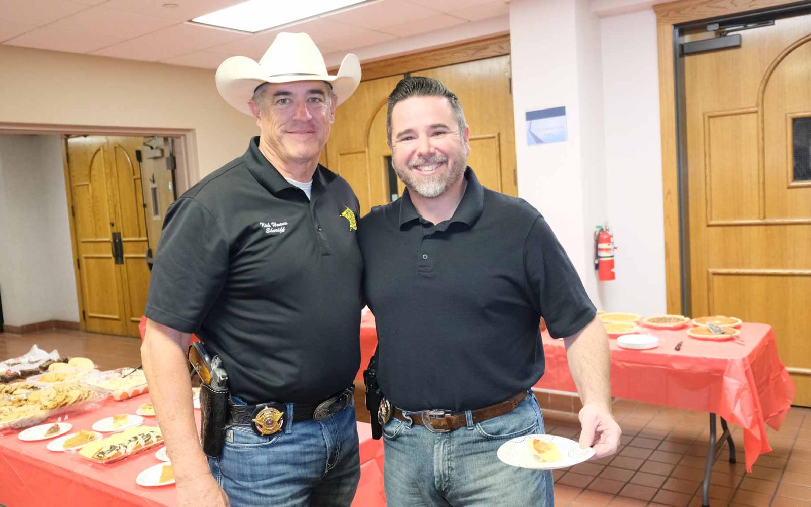 Tom Green County Sheriff Nick Hanna (pictured left) and San Angelo Police Chief Travis Griffith. 