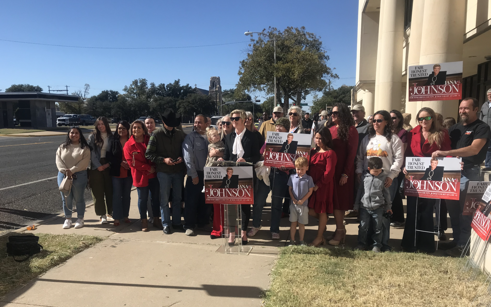 Local attorney Jana Johnson formally announced her candidacy Tuesday morning for judge of Tom Green County Court at Law #1.
