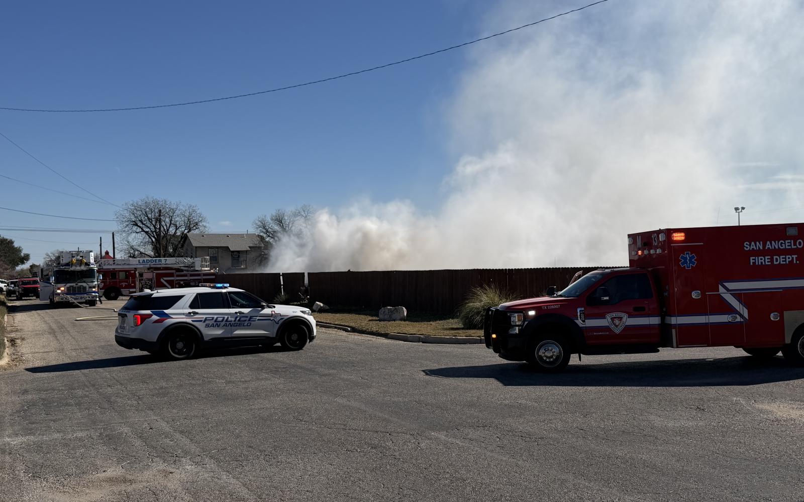 An electric vehicle fire was reported Friday afternoon in San Angelo at Randall Motors.