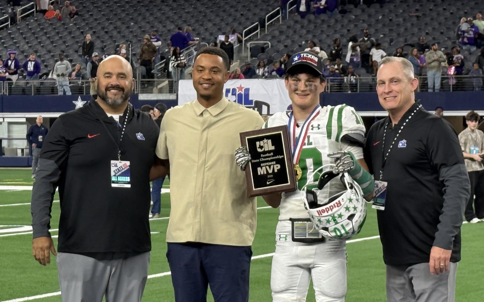 Wall Hawks Gavin Sisson 2025 3A-Div II Defensive MVP