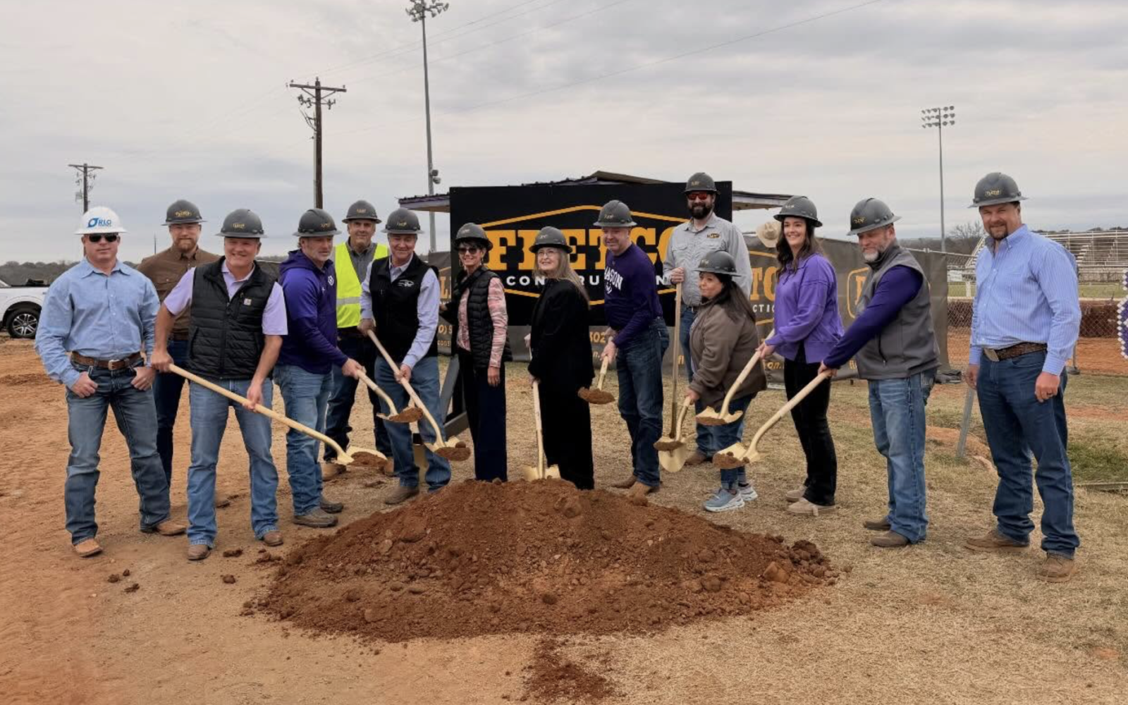 Mason ISD School Board, Superintendent, and Fletco Construction Team