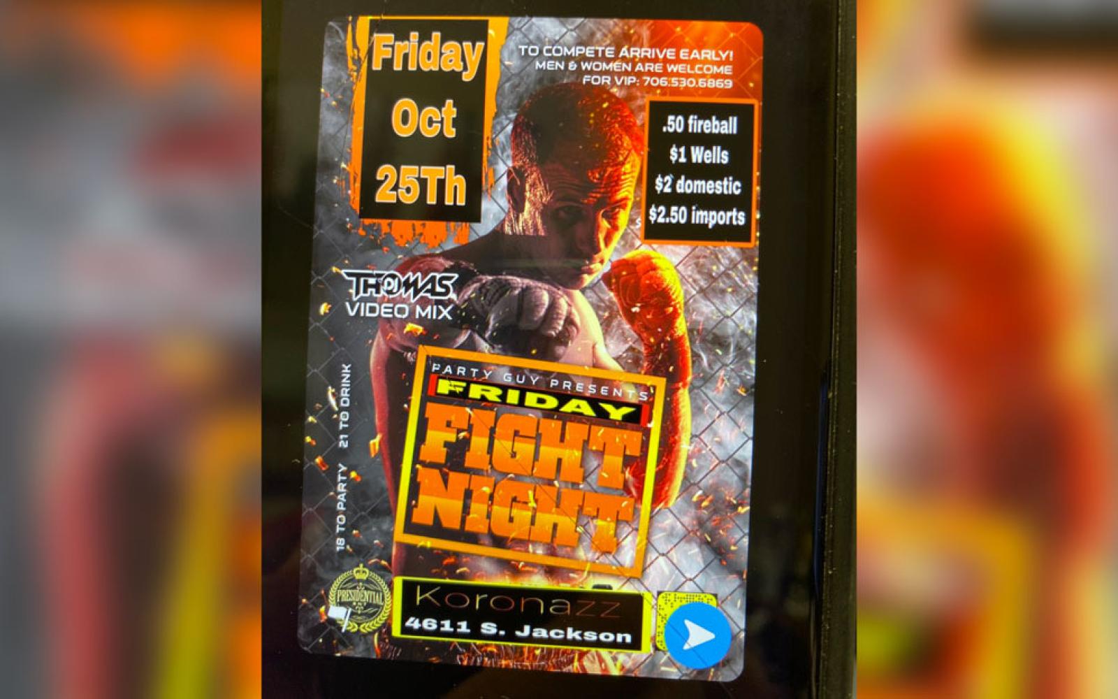 From 2019, the "Fight Club" promo after the event was moved from Vanderventer due to police scrutiny to Koronazz on S. Jackson.