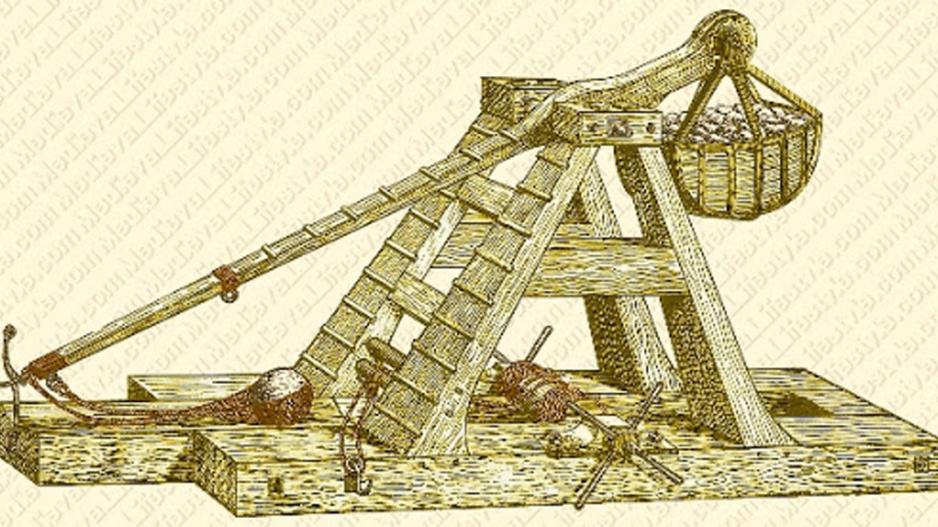 A trebuchet A trebuchet