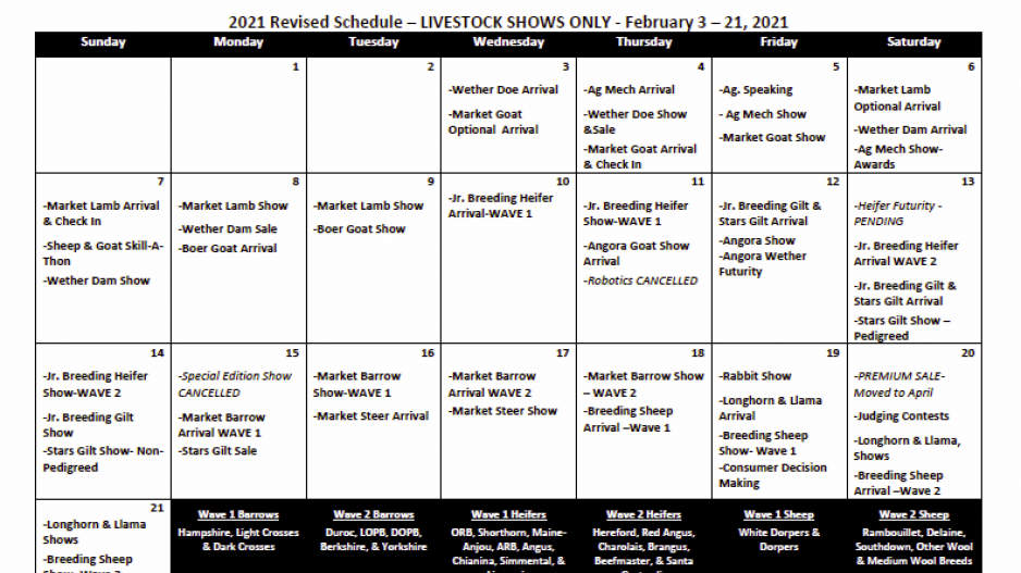 San Angelo Live Stock Show Schedule San Angelo Live Stock Show Schedule