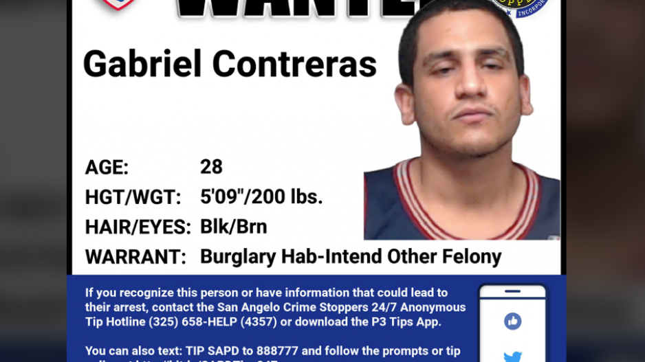 Gabriel Contreras' Wanted Poster Gabriel Contreras' Wanted Poster