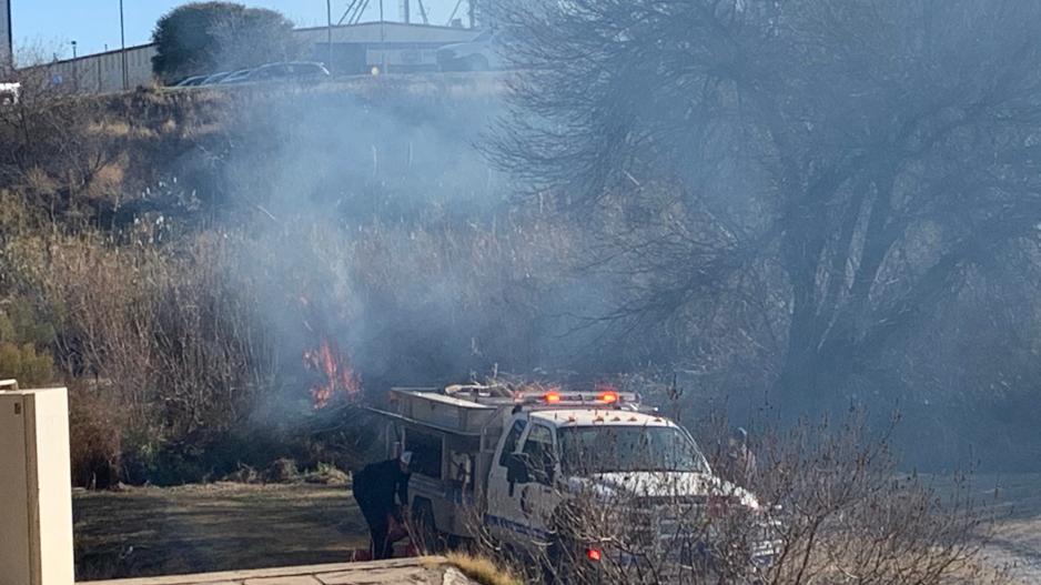 Smoke Fills the Air Near Central High School