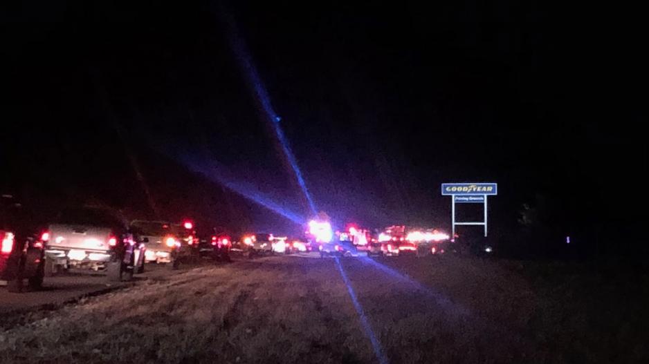 2 vehicle fiery crash near Goodyear Proving Grounds on US 277 N on Jan. 7, 2021 2 vehicle fiery crash near Goodyear Proving Grounds on US 277 N on Jan. 7, 2021