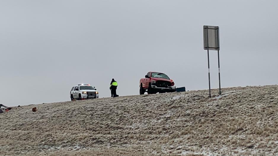 Roll-over Crash on US-87 South. (LIVE! Photo/Matt Trammell) Roll-over Crash on US-87 South. (LIVE! Photo/Matt Trammell)