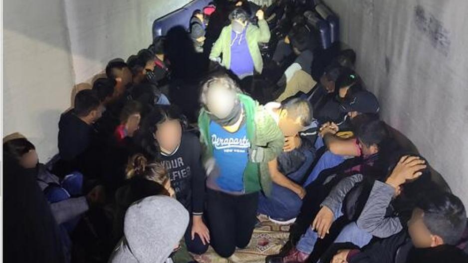 Illegal Aliens in Tractor Trailer 2021 (Contributed/CBP) Illegal Aliens in Tractor Trailer 2021 (Contributed/CBP)