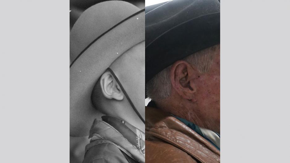 Comparing the ears of the boy pictured in the 1940s photos to the man the boy is today. Comparing the ears of the boy pictured in the 1940s photos to the man the boy is today.