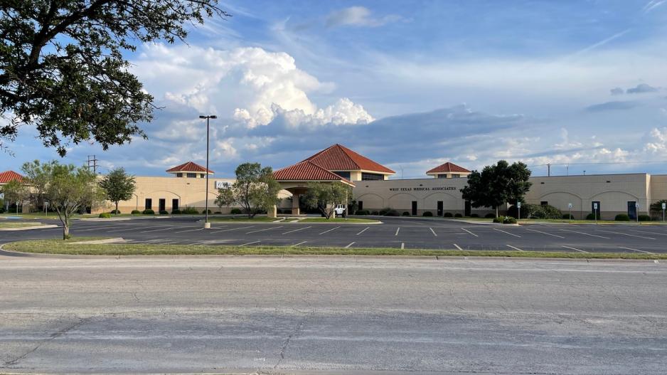 The now empty parking lot at the once bustling West Texas Medical Associates building on the southwest side of San Angelo, Texas. The now empty parking lot at the once bustling West Texas Medical Associates building on the southwest side of San Angelo, Texas.