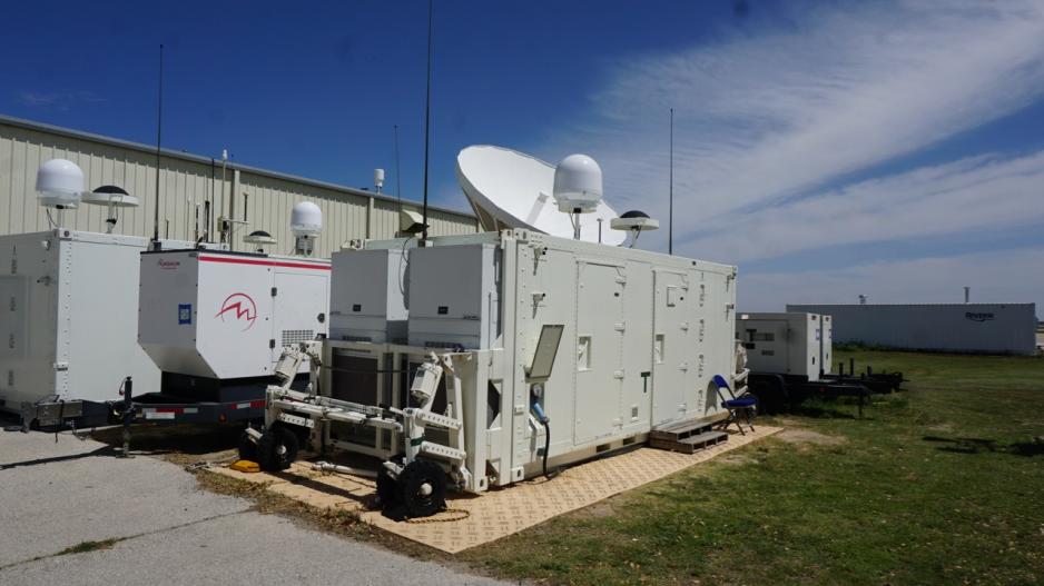 The pod where inside the pilot and sensor operator are flying the drone high above the Rio Grande, about 200 miles away. The pod where inside the pilot and sensor operator are flying the drone high above the Rio Grande, about 200 miles away.