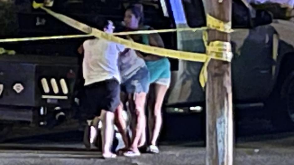Crime scene tape at the Cross Keys Apartments, 1222 S. Abe. St on July 31, 2021 Crime scene tape at the Cross Keys Apartments, 1222 S. Abe. St on July 31, 2021