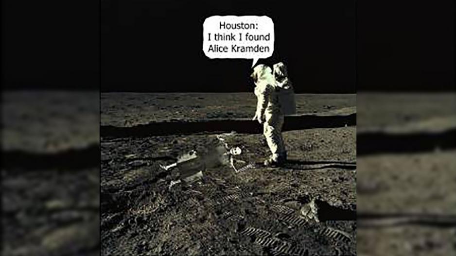 humor on the moon landing