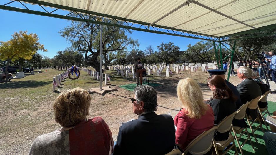 Charles Westbrook, historian, describes how men and women from wars ranging in dates from the Texas Revolution to OIF/OEF are interned at Fairmount Cemetery. Charles Westbrook, historian, describes how men and women from wars ranging in dates from the Texas Revolution to OIF/OEF are interned at Fairmount Cemetery.