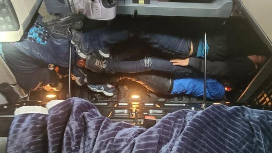 Illegal Aliens Stacked in Truck (Contributed/CBP) Illegal Aliens Stacked in Truck (Contributed/CBP)