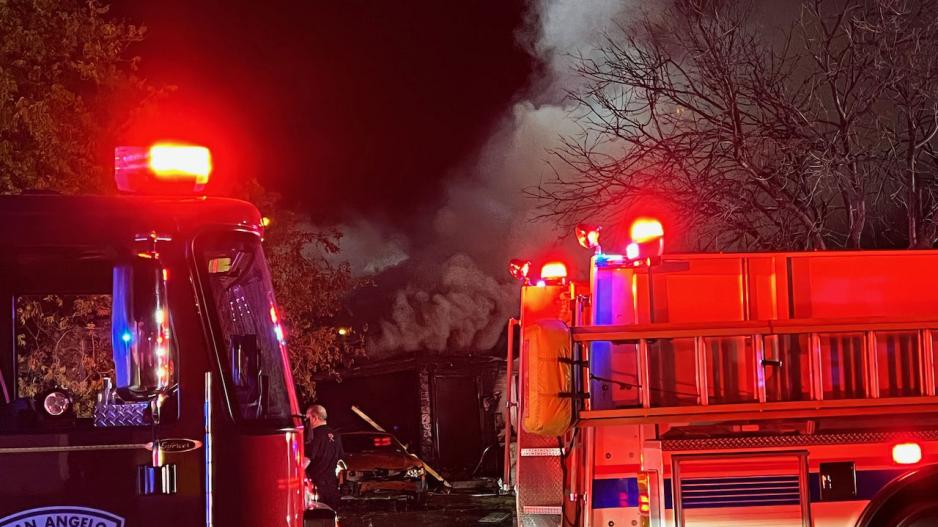 San Angelo firefighters battled a fully-engulfed house fire on the evening of Sunday, Nov. 28, 2021 San Angelo firefighters battled a fully-engulfed house fire on the evening of Sunday, Nov. 28, 2021
