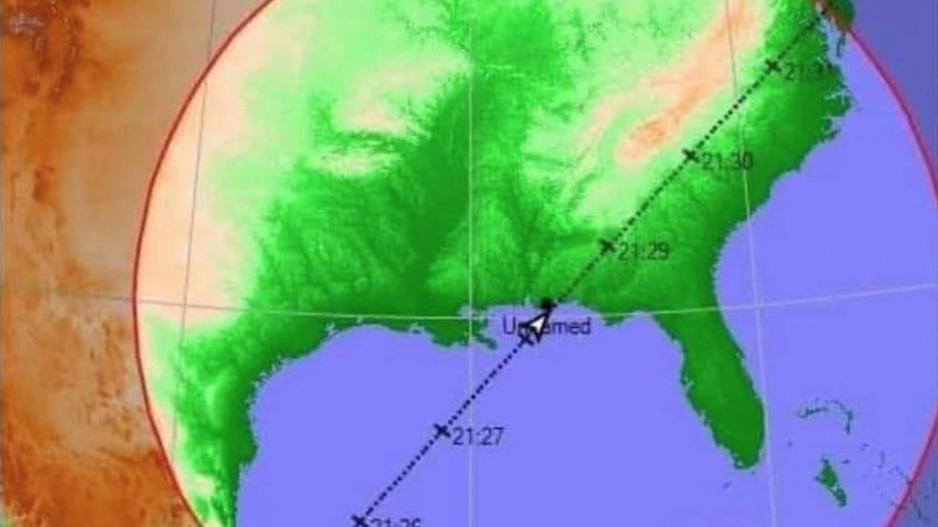 SpaceX Capsule Trajectory Map. (Contributed/NASA) SpaceX Capsule Trajectory Map. (Contributed/NASA)