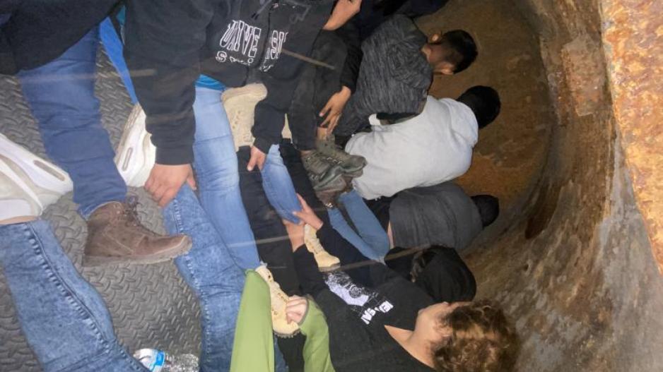 Illegals Smuggled in Vacuum Truck (Contributed/CBP) Illegals Smuggled in Vacuum Truck (Contributed/CBP)