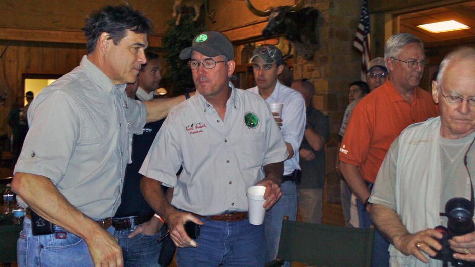 Rick Perry (left) with Kendal Hemphill, taken a long, long time ago! Rick Perry (left) with Kendal Hemphill, taken a long, long time ago!
