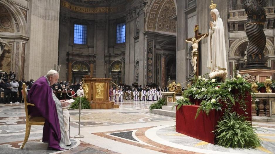 Pope Francis Act of Consecration 22 March 2022 (Contributed/VaticanNews) Pope Francis Act of Consecration 22 March 2022 (Contributed/VaticanNews)