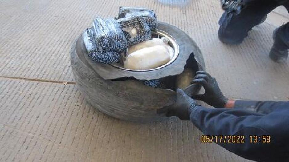 51 Pounds of Meth in a Tire Seized in El Paso (Contributed/CBP) 51 Pounds of Meth in a Tire Seized in El Paso (Contributed/CBP)