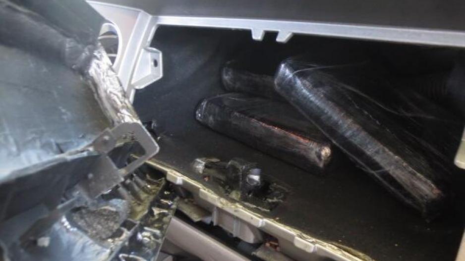 Cocaine Hidden in a compartment (Contributed/CBP) Cocaine Hidden in a compartment (Contributed/CBP)