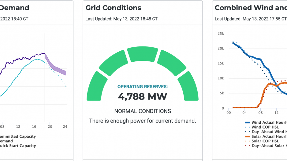 ERCOT Grid Condition May 13, 2022 (Contributed/ERCOT) ERCOT Grid Condition May 13, 2022 (Contributed/ERCOT)