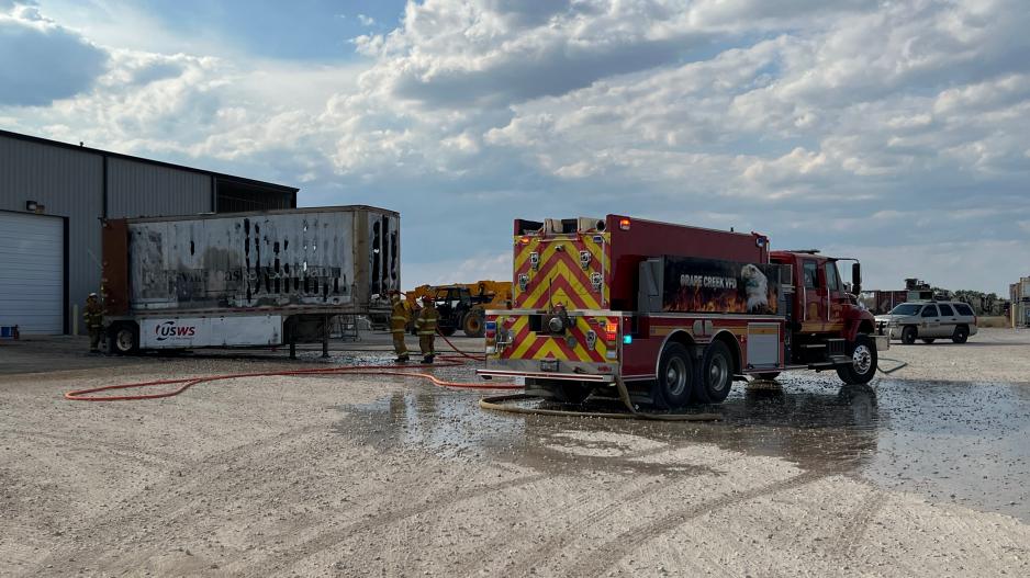 Fully Engulfed Fire at Oil Field Services Company on June 29, 2022 Fully Engulfed Fire at Oil Field Services Company on June 29, 2022