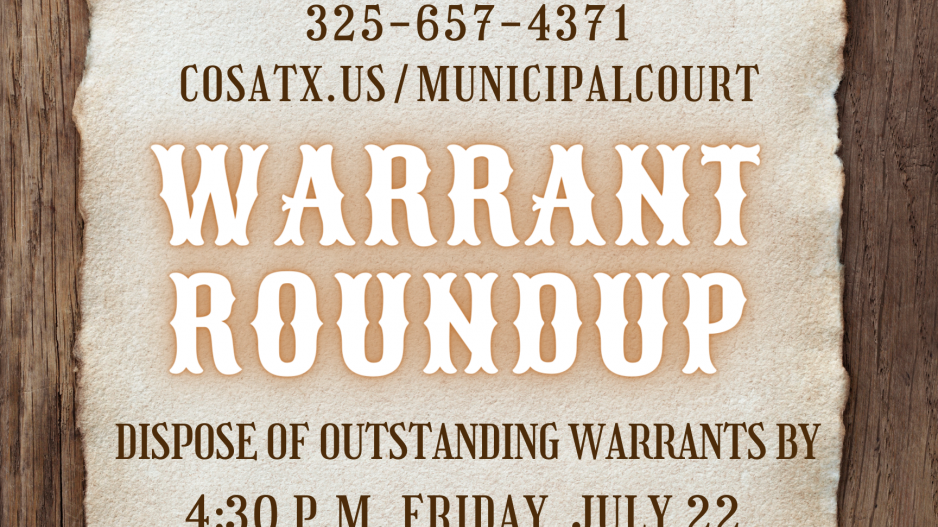 2022 San Angelo Municipal Court Warrant List (Contributed/COSA) 2022 San Angelo Municipal Court Warrant List (Contributed/COSA)