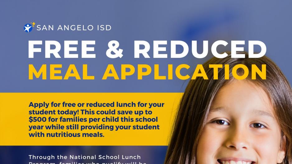 San Angelo ISD Free & Reduced Meals (Contributed/SAISD) San Angelo ISD Free & Reduced Meals (Contributed/SAISD)