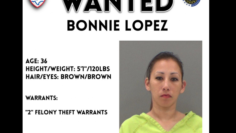 Bonnie Lopez Wanted for Felony Theft by San Angelo Police (Contributed/SAPD) Bonnie Lopez Wanted for Felony Theft by San Angelo Police (Contributed/SAPD)