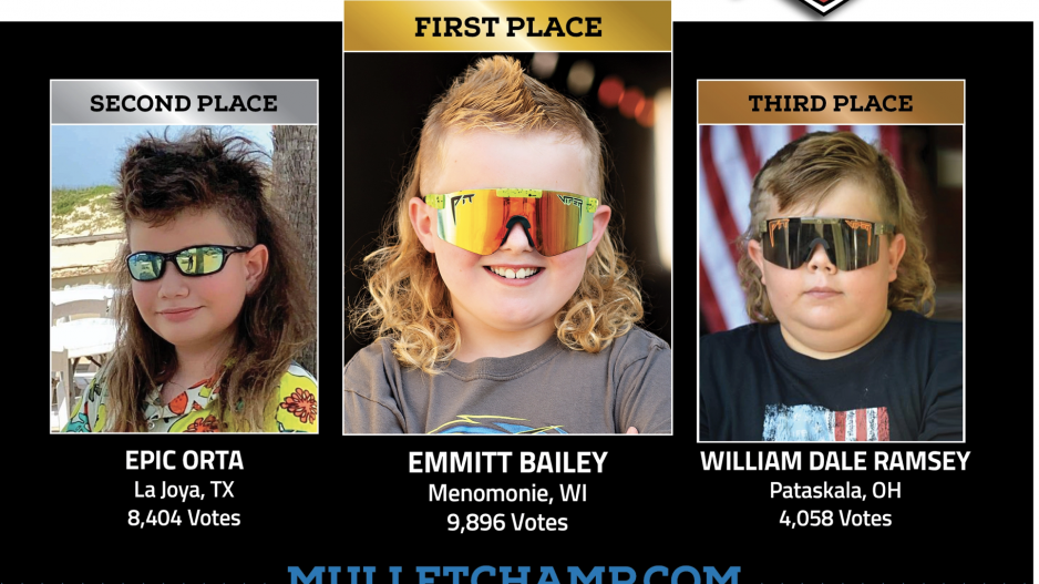 Texas boy wins first place in national mullet championship