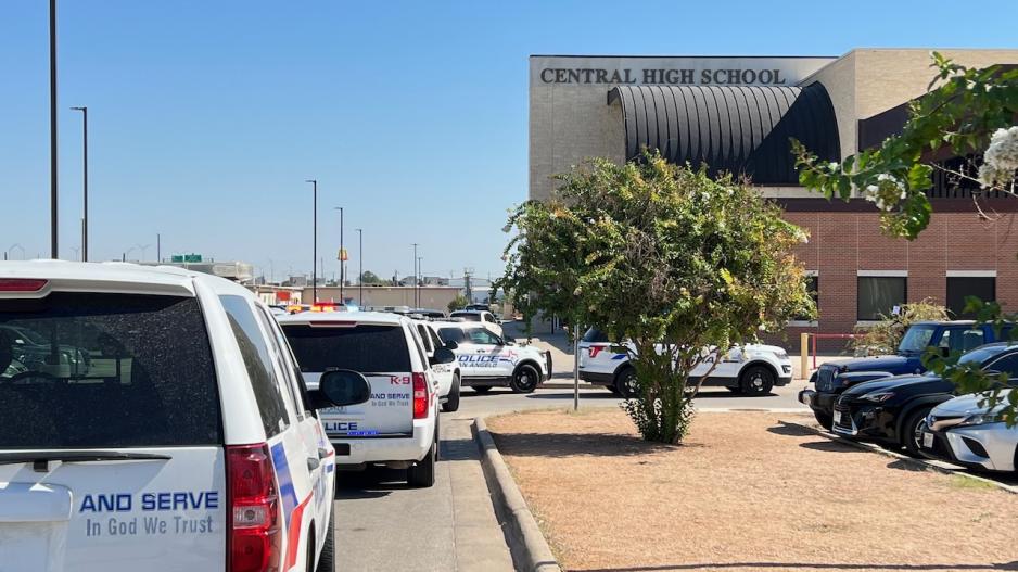 Police surround Central High School on September 30, 2022 Police surround Central High School on September 30, 2022