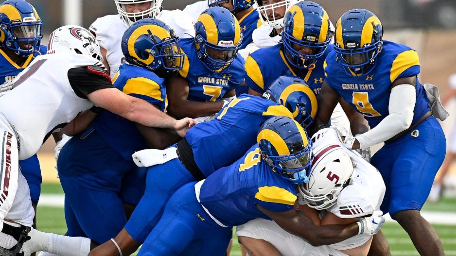 No. 2 Rams Down No. 15 Texas A&M - Kingsville 34-7 on Homecoming Night. (ASU Photo/Arthur Spragg) No. 2 Rams Down No. 15 Texas A&M - Kingsville 34-7 on Homecoming Night. (ASU Photo/Arthur Spragg)