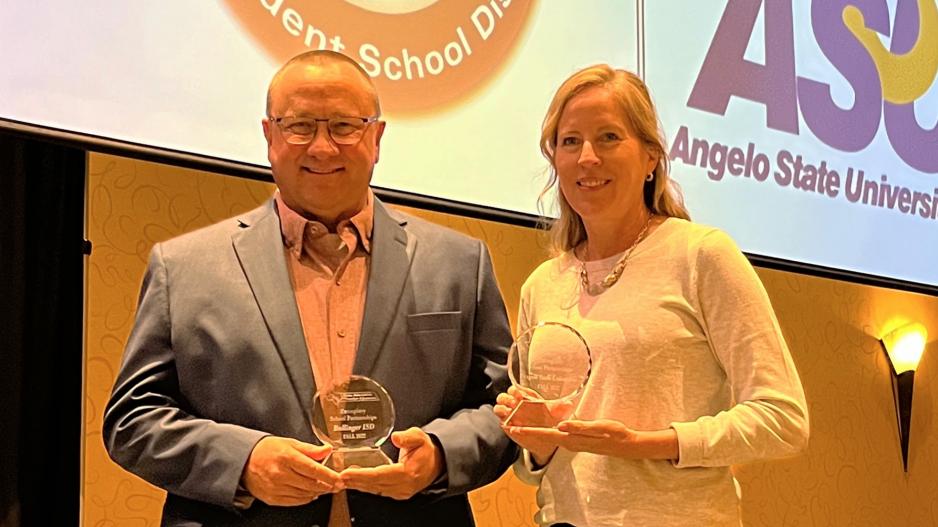 Ballinger ISD & Angelo State University Team Up for Partnership Award