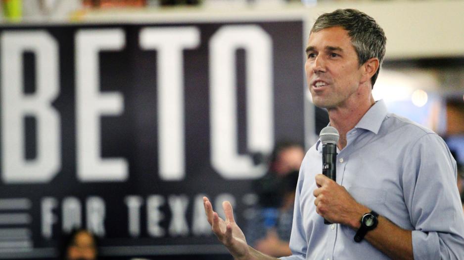 Beto O'Rourk, Democratic candidate for Texas governor, speaks during a town hall meeting at the McAllen Creative Incubator Tuesday, June 7, 2022, in McAllen,Texas. (Delcia Lopez/The Monitor via AP) Beto O'Rourk, Democratic candidate for Texas governor, speaks during a town hall meeting at the McAllen Creative Incubator Tuesday, June 7, 2022, in McAllen,Texas. (Delcia Lopez/The Monitor via AP)