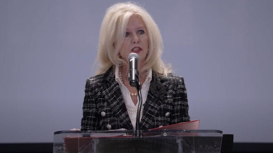 Mayor Brenda Gunter presents the annual State of the City address in October 2022. Mayor Brenda Gunter presents the annual State of the City address in October 2022.